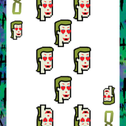 8 of Hearts (Joker Playing Cards)