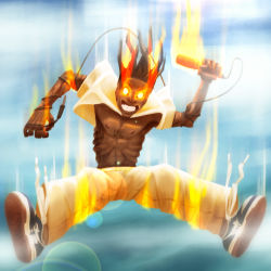 "THE MAN WHO FELL FROM THE SKY" La Flame