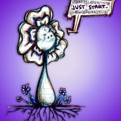 #025: "Just Start" Flowerkid V2