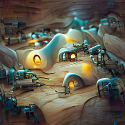 Barbanian Town in Sand Planet #44