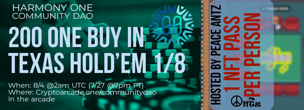 Community DAO Poker Night 8/4 @2am UTC