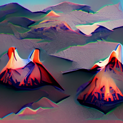 Lowpoly Volcanoes