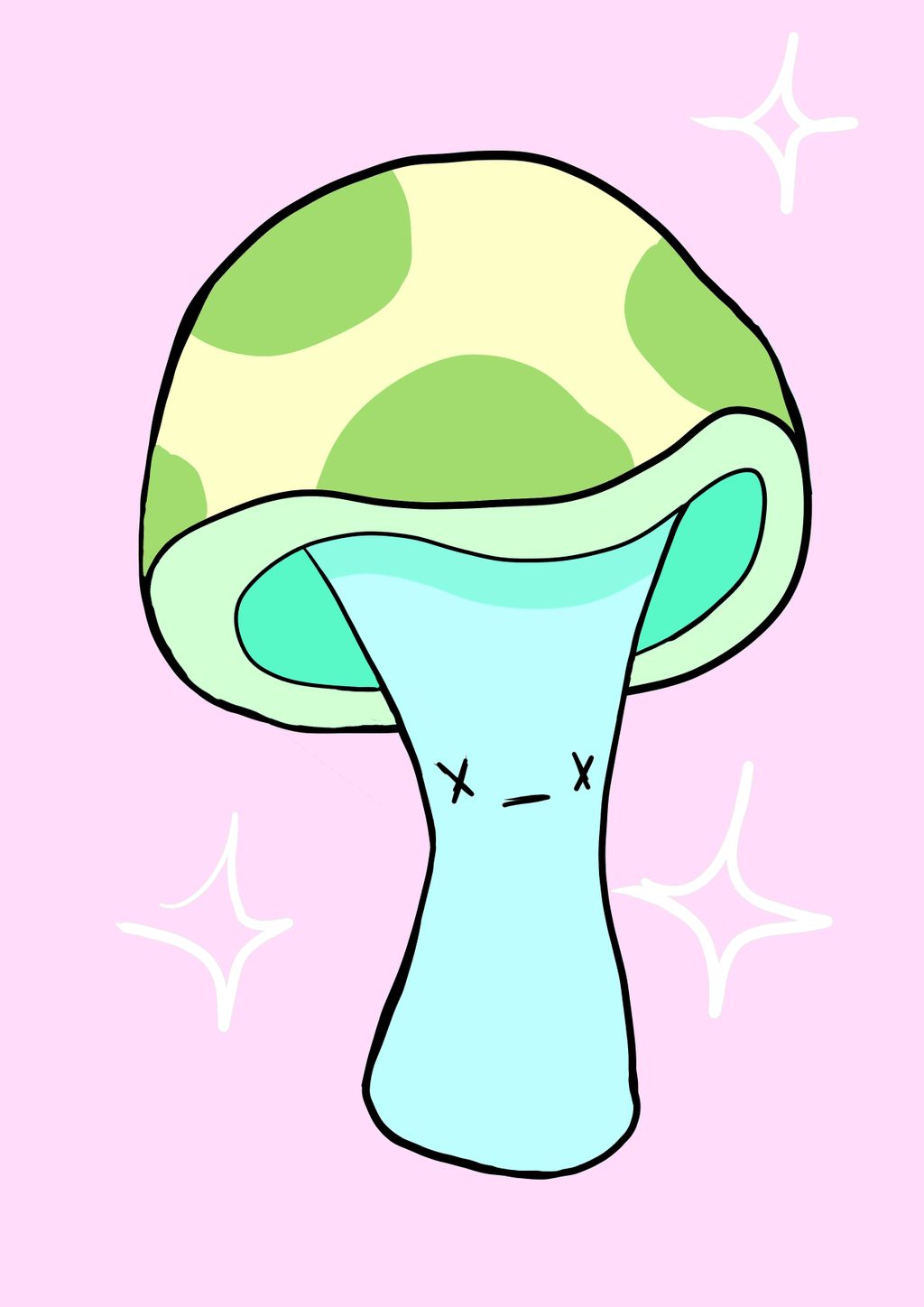 Dead Mushroom Candy Blue