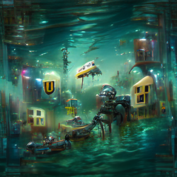 UnderWater Town In Triangle #43