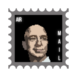 Jeff Bezos #2 Pixel Stamps