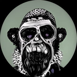 Zombie Cyborg Ape #07