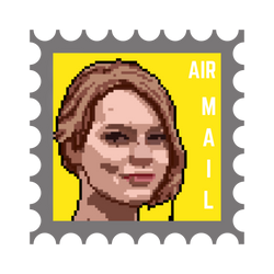 Emma Stone #32 Pixel Stamp