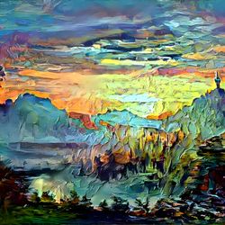 Premium Landscape Painting #98