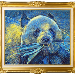 Starry Night: Hungry Panda