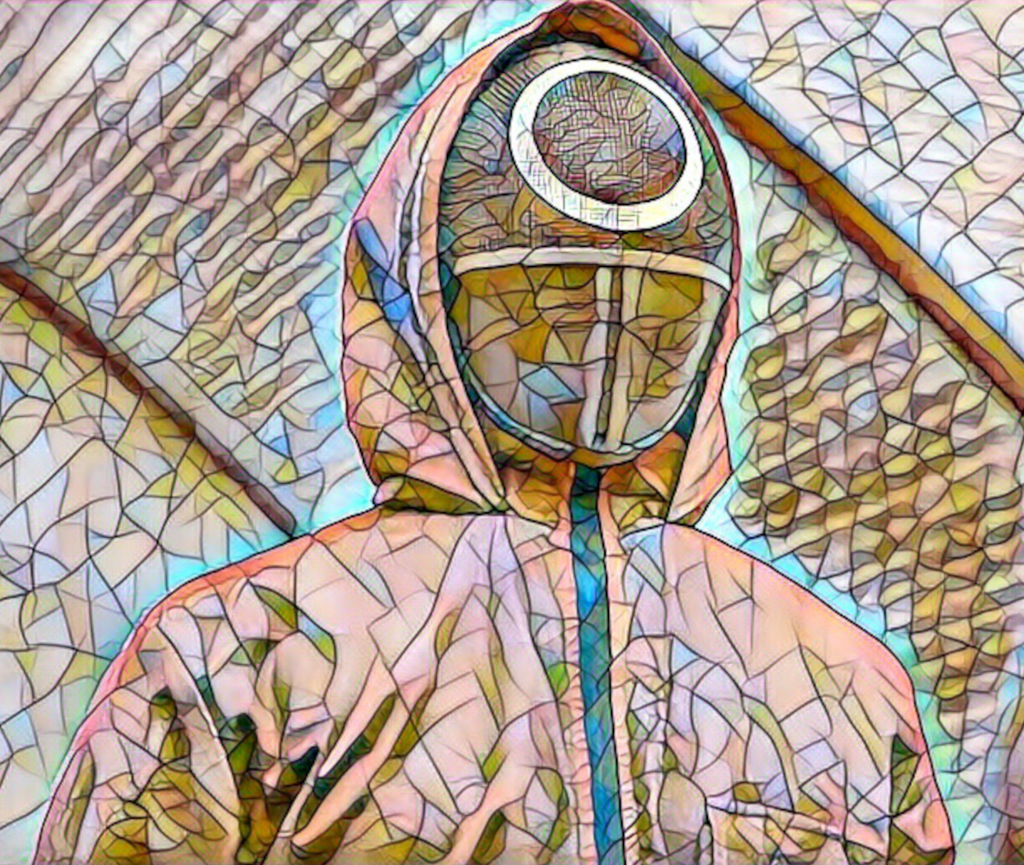 Mosaic eyes: Squid Game Circle Guard