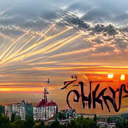 Graffiti #90: Sunrise Over Kharkiv