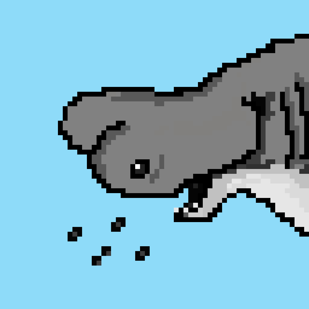 #4/5 Hiu - Pixel Shark Martil