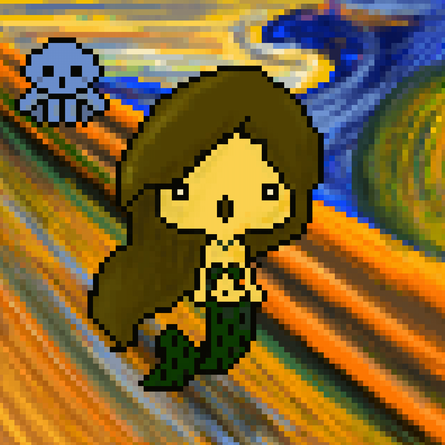 Pixel Mermaid #024: The Scream