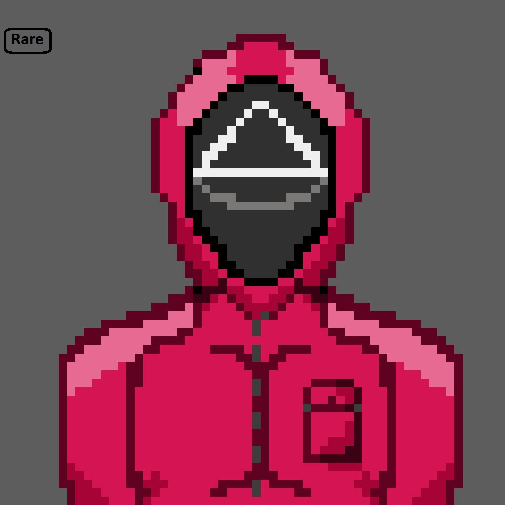 #013 TRIANGLE WEARING WORKER- SQUID GAME