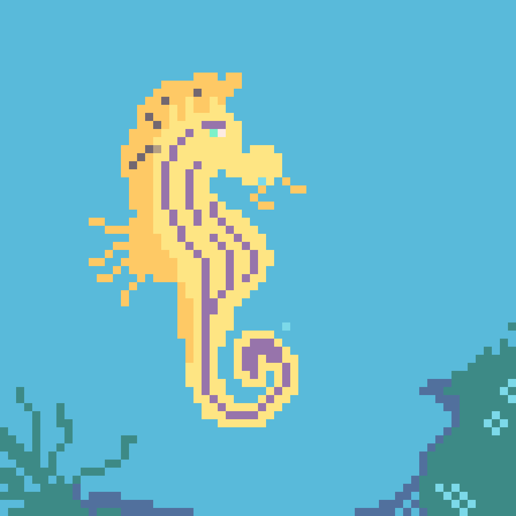 Kz-Cryptopunks #42/50 seahorse born