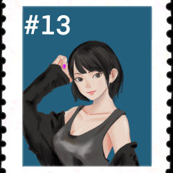 Girlfriend Stamp #013/999