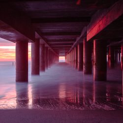 Peering Down the Pier