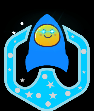 Mochi Flys to the Moon!