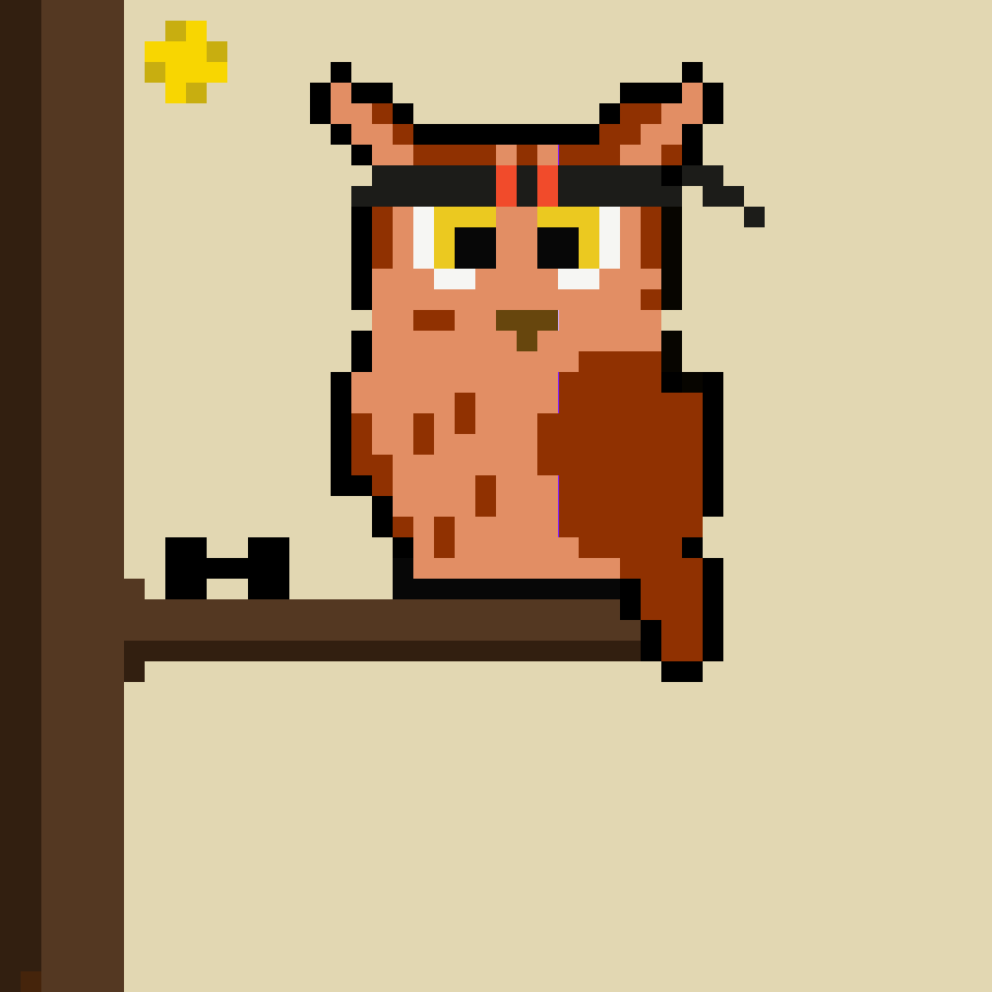 #100 Crypto Pixel Owl Morning Exercise