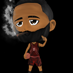 JH1 - James Harden Smokin' 3s (RED)