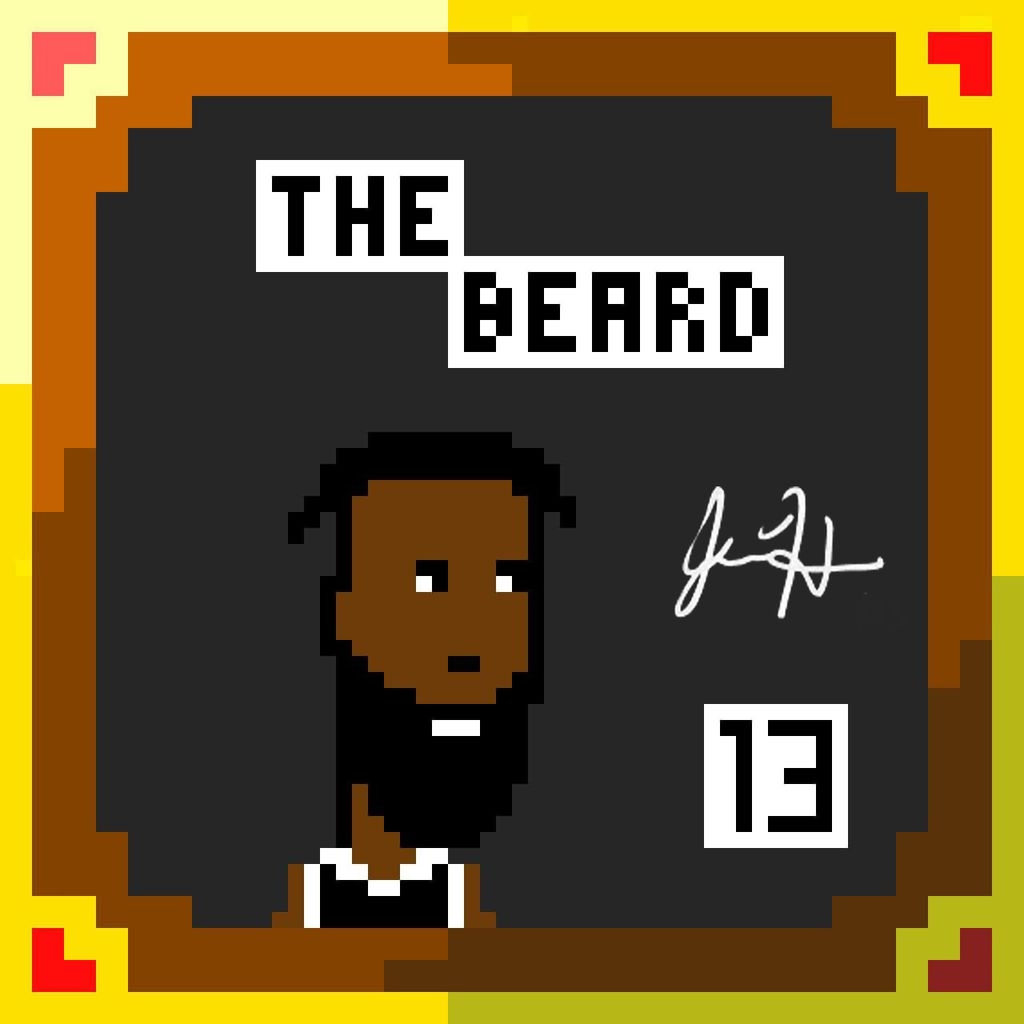 JAMES HARDEN - GOLD FRAMED