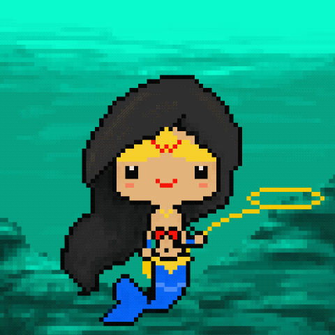 Pixel Mermaid #031: Wonder Mermaid