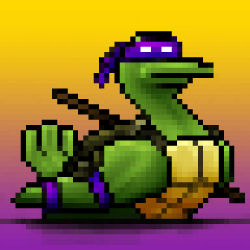 CRYPTODUCK #129 "THE DONATELLO DUCK"