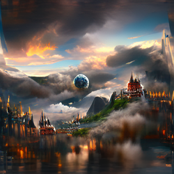 Fantasy Castle On The River #91