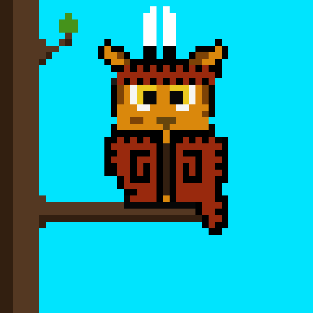 #101 Crypto Pixel Owl Tribe (Animated)
