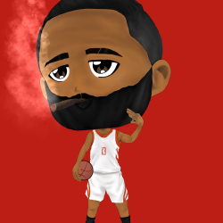 JH1 - James Harden Smokin' 3s (WHT)