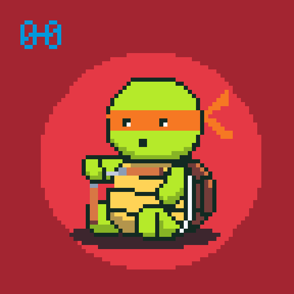 7# Cute Turtle (Michelangelo)