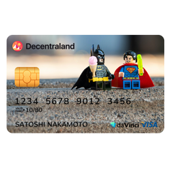 Elegant Decentraland Credit Card