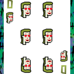 6 of Hearts (Joker Playing Cards)