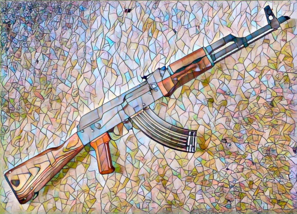 Mosaic eyes: AK 47