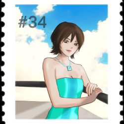 Girlfriend Stamp #034/999