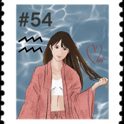 Girlfriend Stamp #054/999
