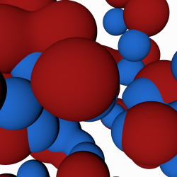 Red and Blue Metaballs