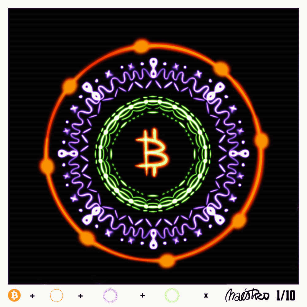 Spinning BTC Mandala (#4/10)