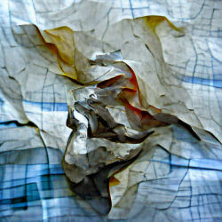 Crumpled Up Piece of Paper Lying Here
