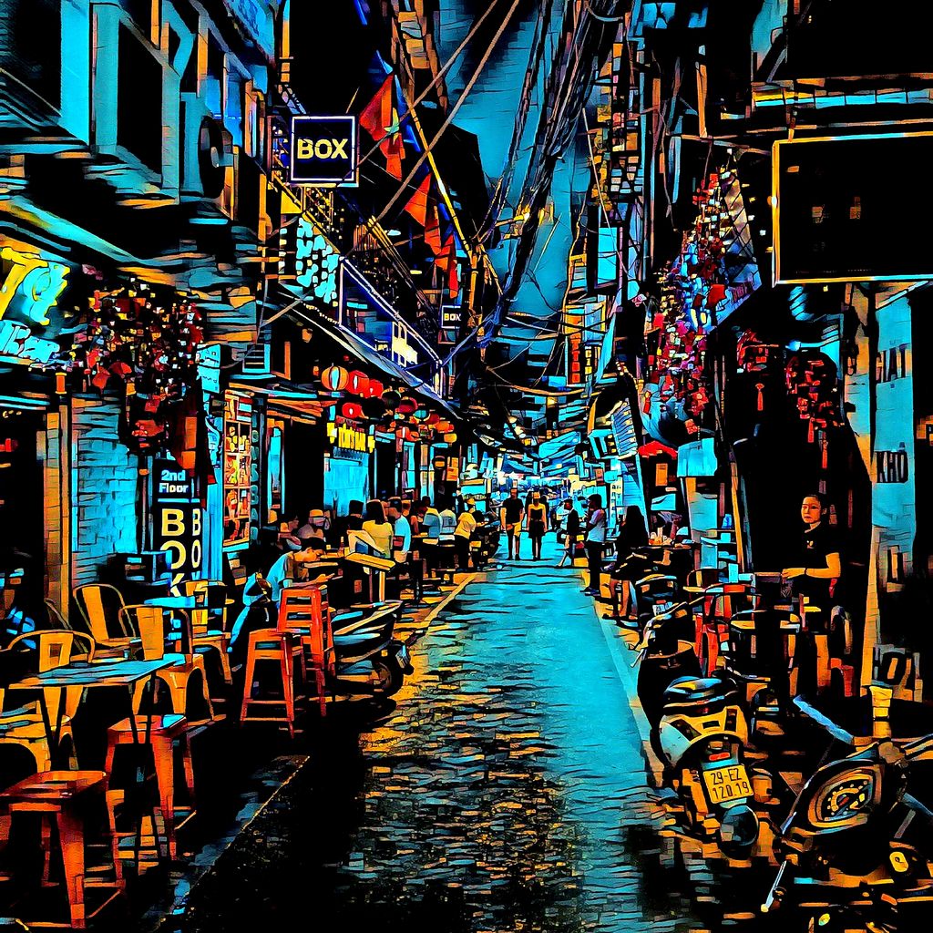 Street food in Hanoi Old Quarter