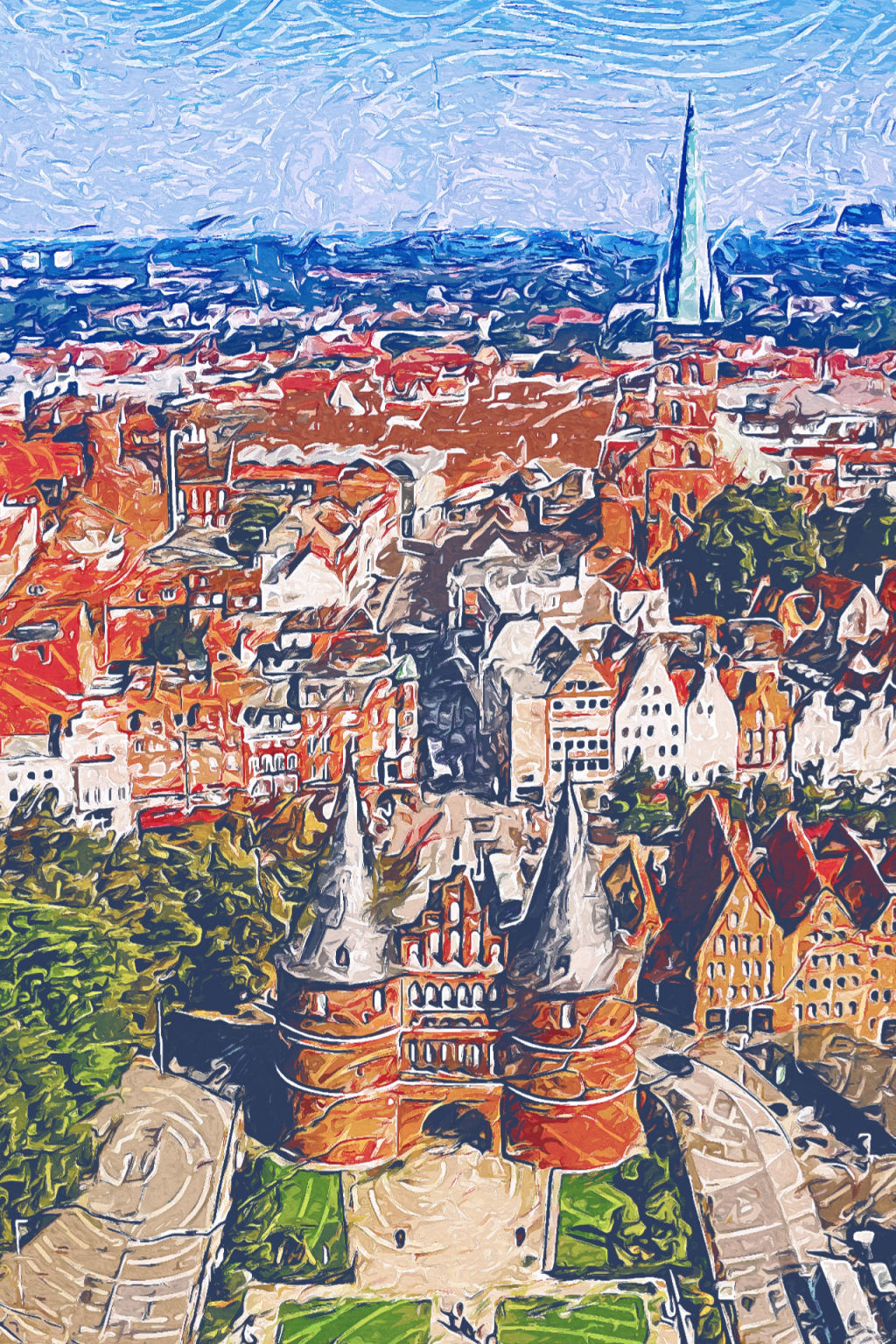 Cityscape of Lubeck