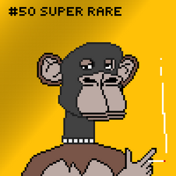 Bored Ape Pixel Acc #50 Super Rare