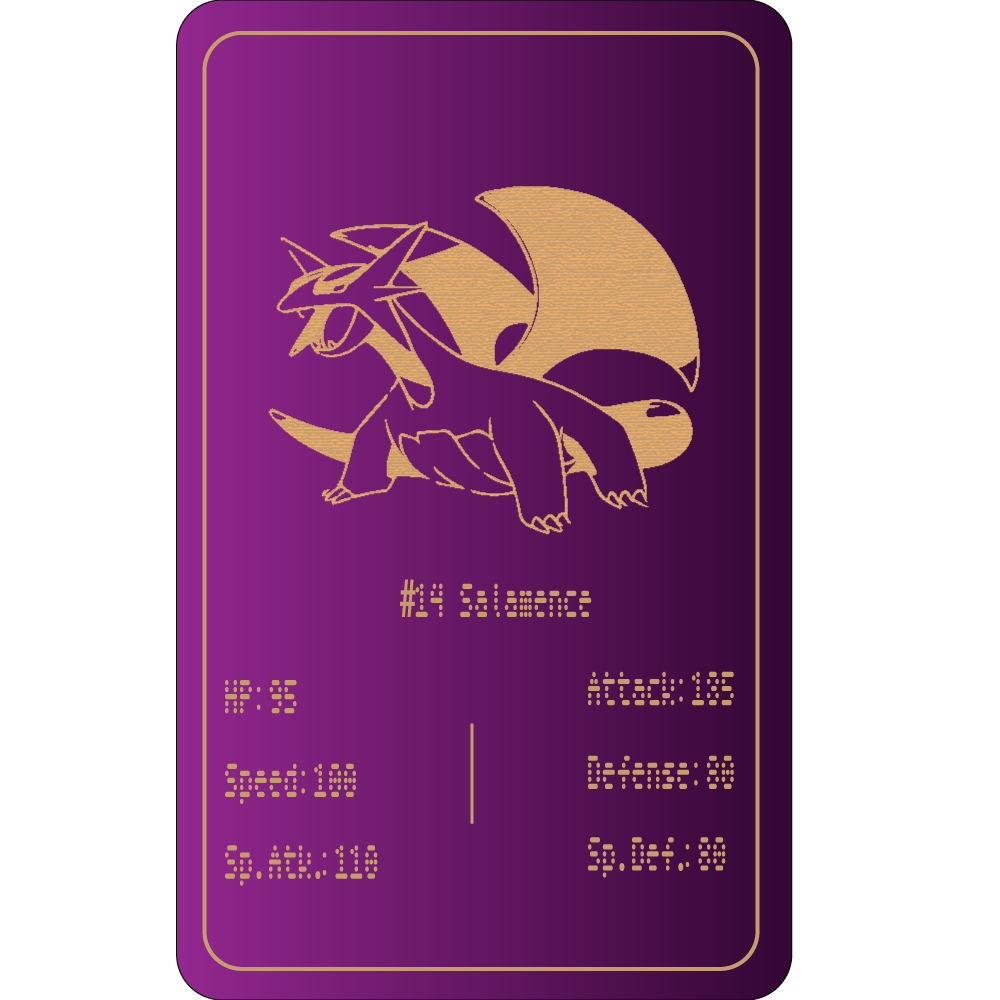 #14 Salamence - Pokemon Card Collection