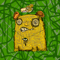 CreepyPet #010 /500 (NFT + Physical Art)