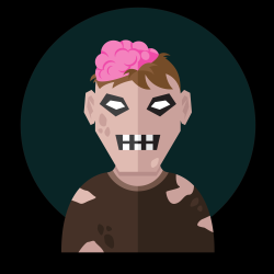 Zombie head