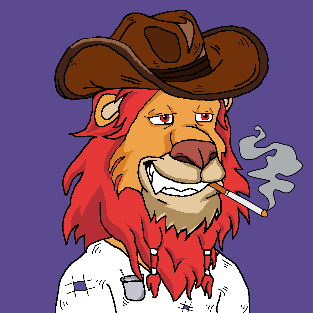 Lazy Lion (Cowboy Edition)
