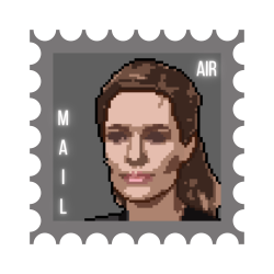 Angelina Jolie #10 Pixel Stamp