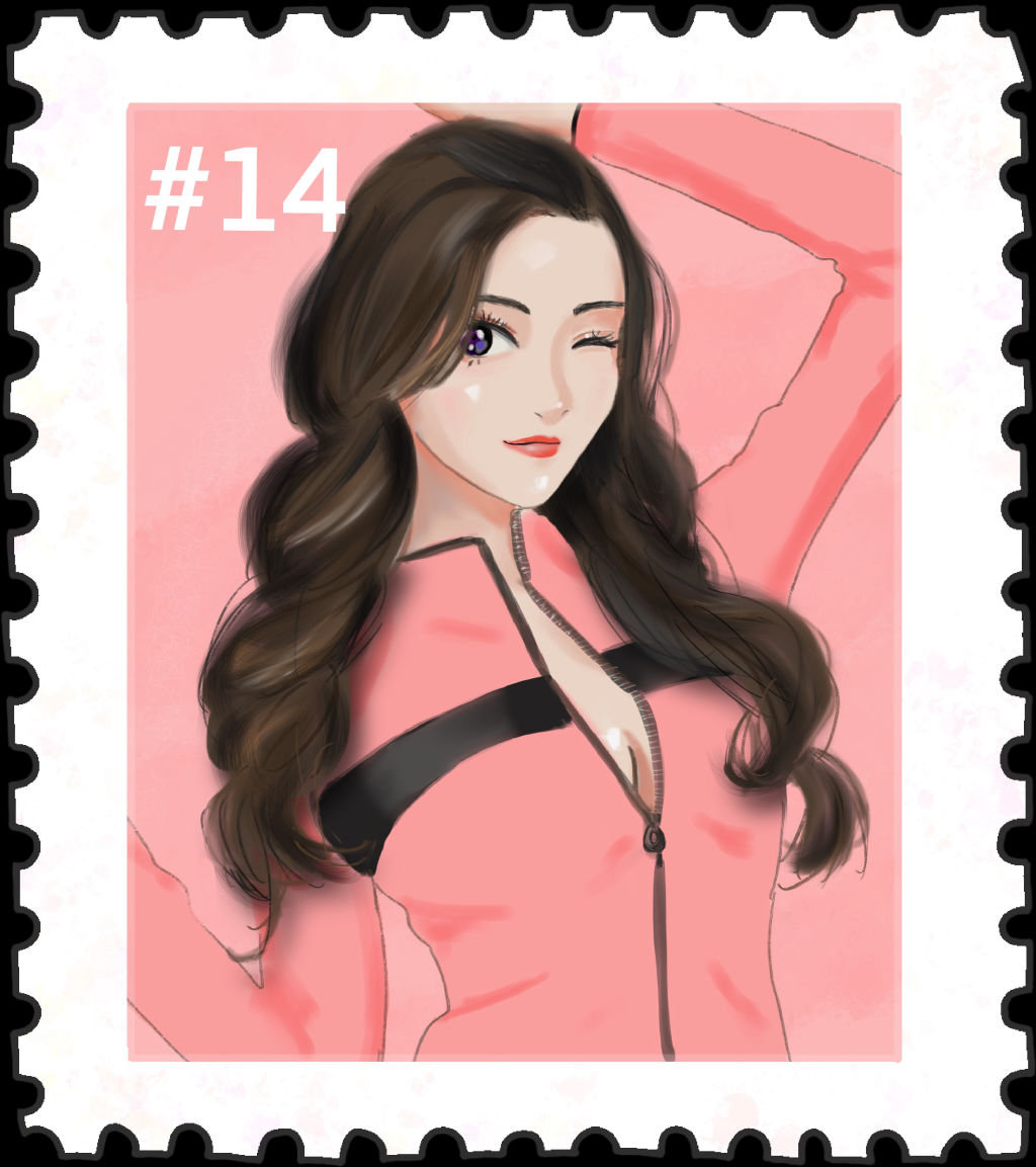 Girlfriend Stamp #014/999