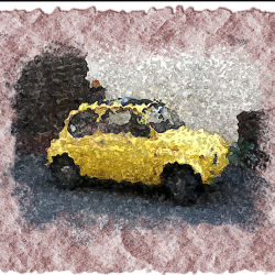 Small Yellow Car