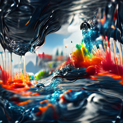 Luigi Water Abstract Art #57